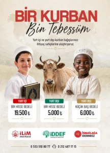 Kurban Bağışı 2026 İsmailağa İDDEF İlim Merkezi